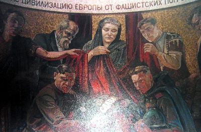 Mosaik in der Krypta