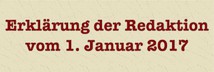 Erkl&auml;rung der Redaktion